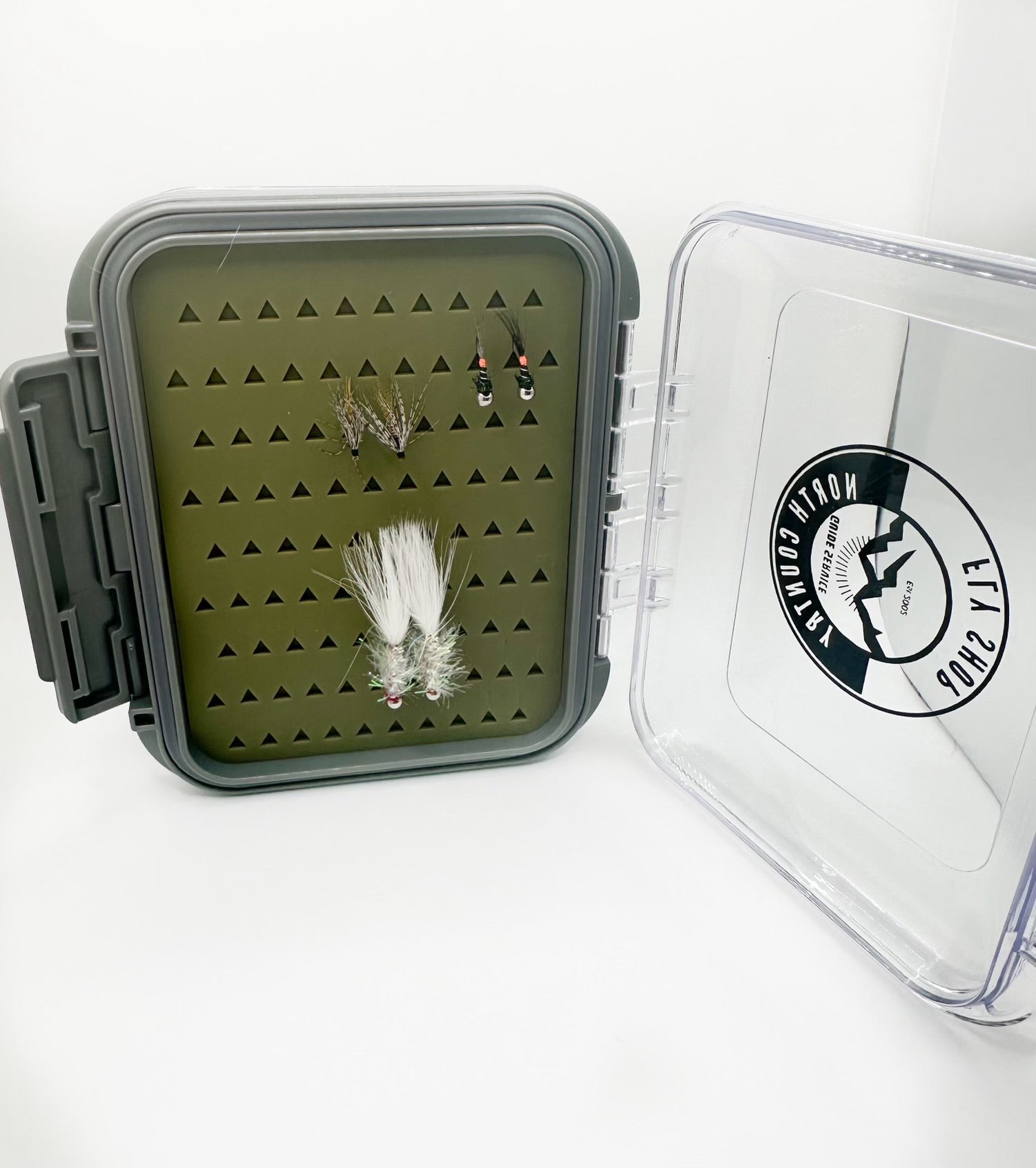 Custom Double Sided Waterproof Fly Box Self Healing Silicone 5x3x1.5 –  North Country Fly Shop
