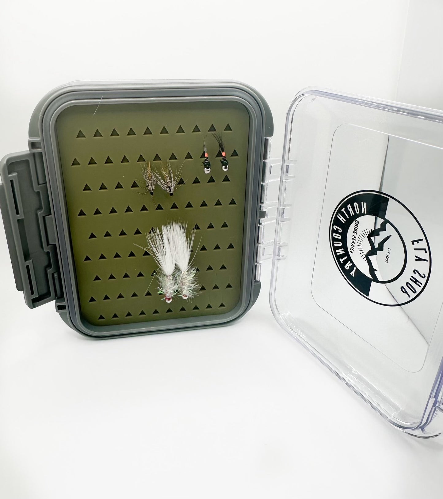 Custom Double Sided Waterproof Fly Box Self Healing Silicone 5x3x1.5