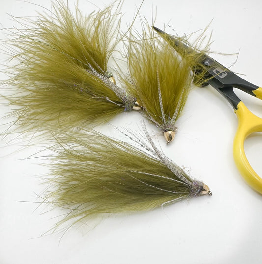 Cone Head Soft Hackle Streamer Olive