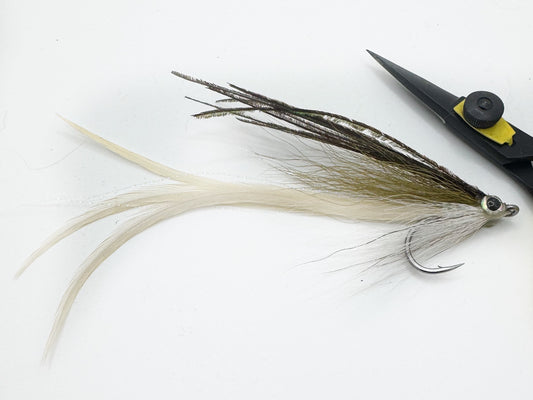 Flat Wing Olive/White Northeast Striper Fly