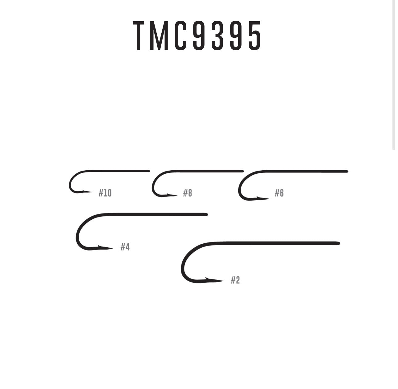 Umpqua TMC9395 Streamer Hook 25 Pack