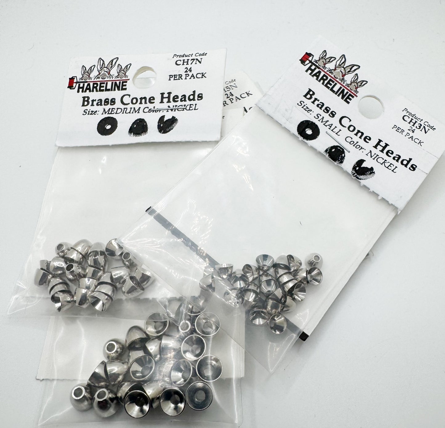 Brass Cone Heads Nickel