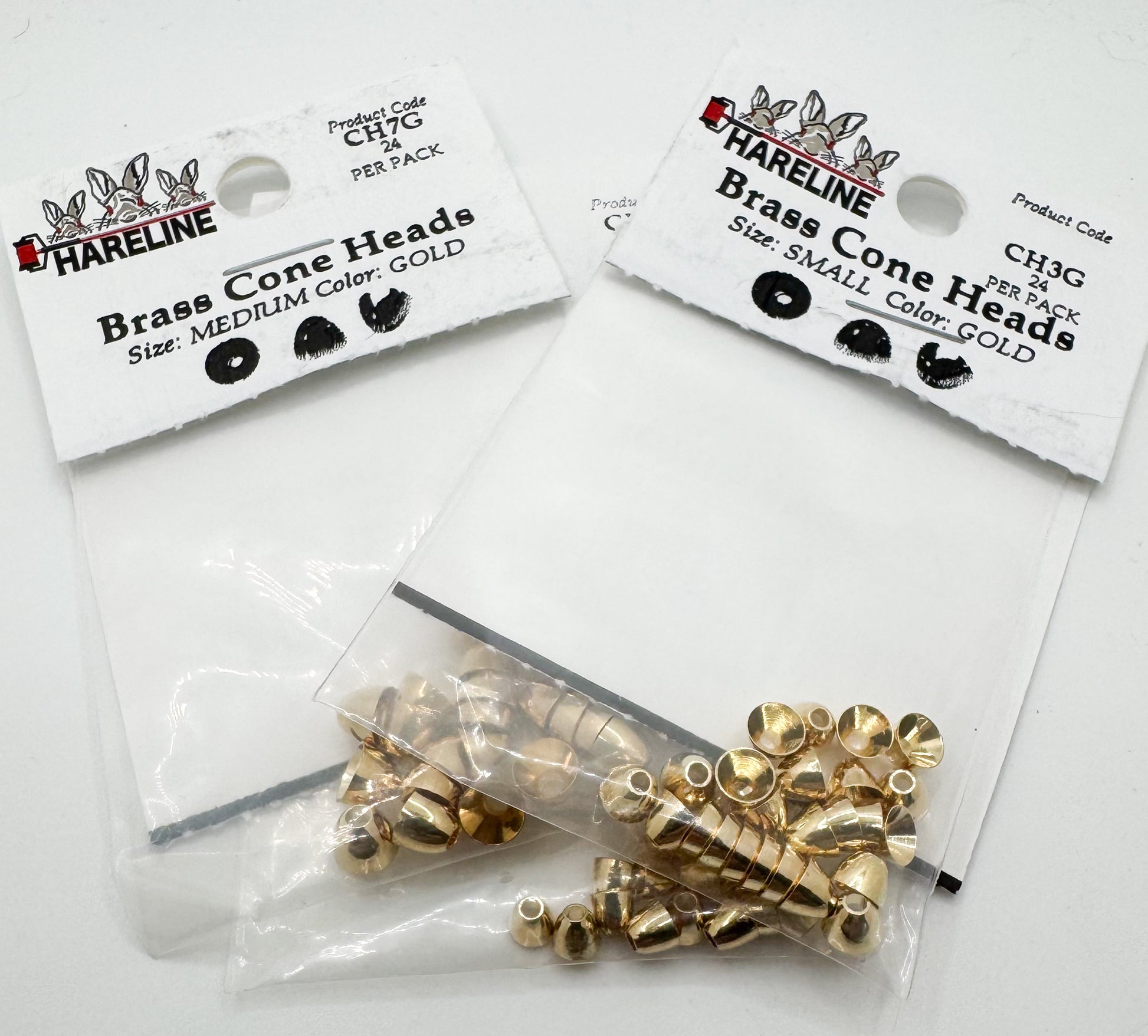 Brass Cone Heads Gold