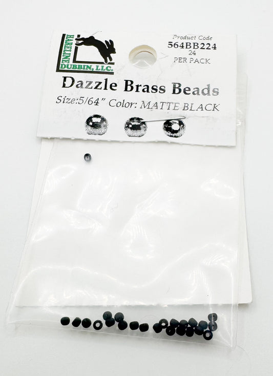 Dazzle Brass Beads Matte Black