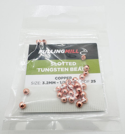 Slotted Tungsten Beads Copper