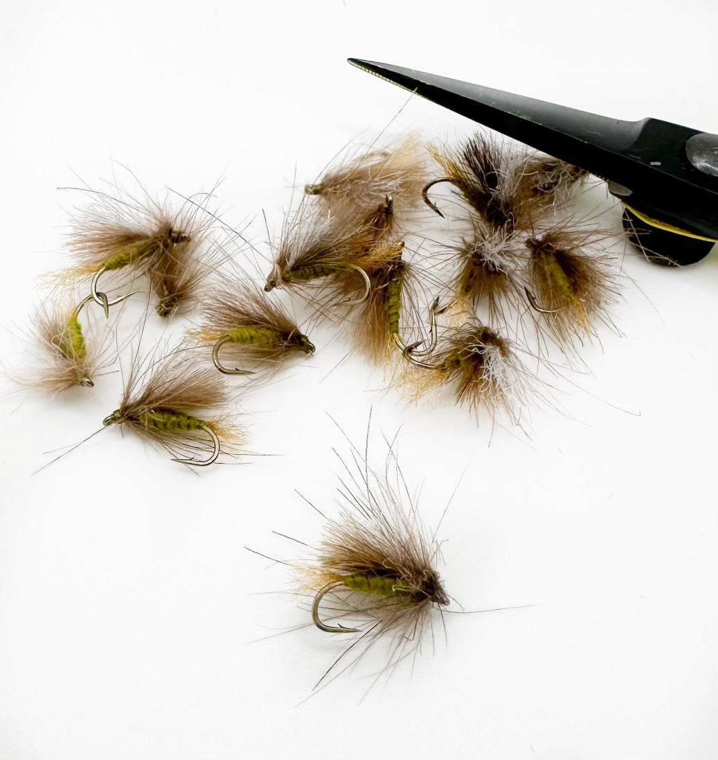 Corn Fly Corn Fed Caddis (CDC) Olive – North Country Fly Shop