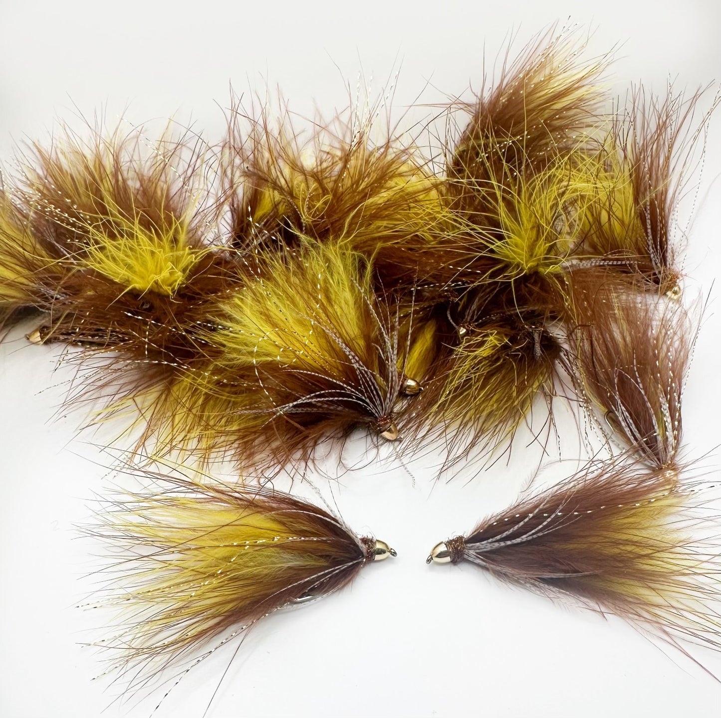 Cone Head Soft Hackle Streamer Brown/Yellow