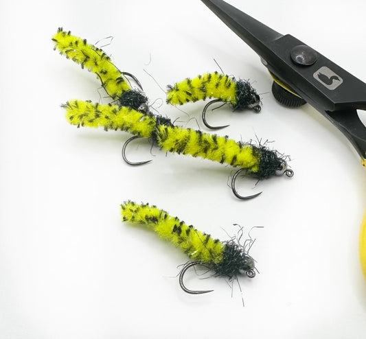 Mottled Chartreuse Mop Fly