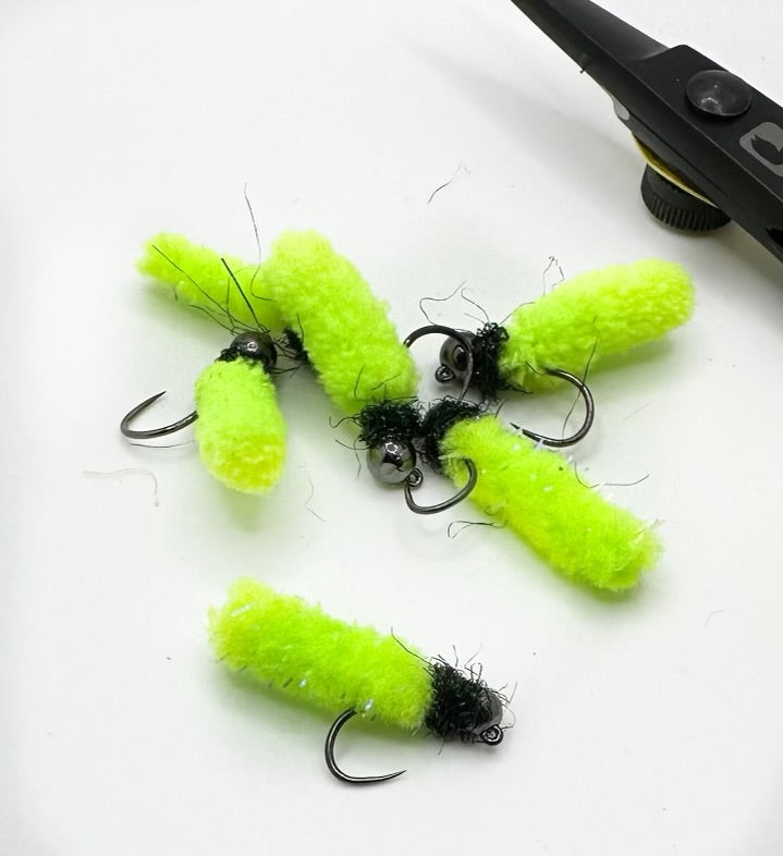 Chartreuse mop fly