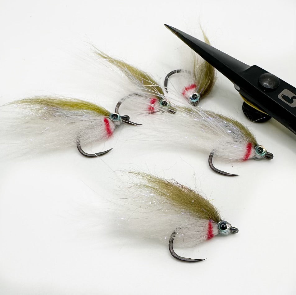 Baby Fat Minnow Olive & White