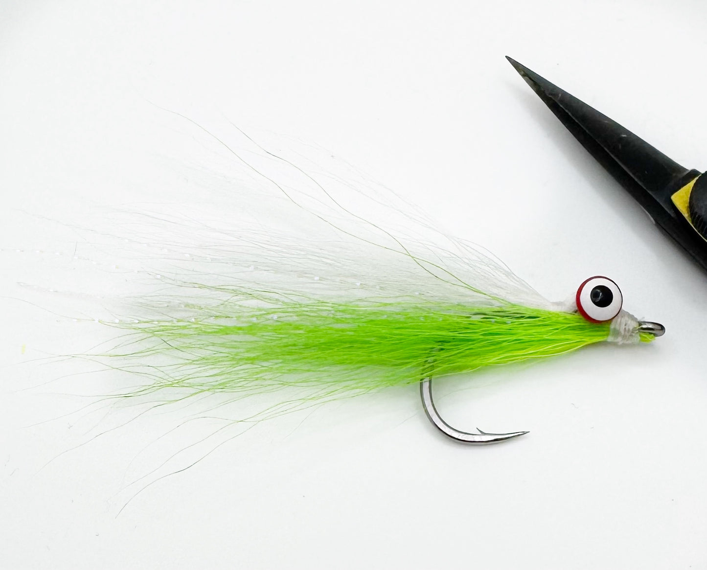 Chartreuse/White Clouser Minnow