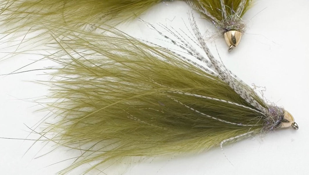 Cone Head Soft Hackle Streamer Olive – North Country Fly Shop