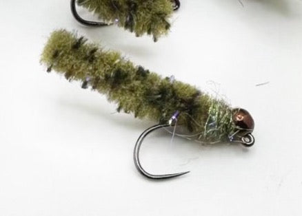 Olive Mop Fly Tungsten BH