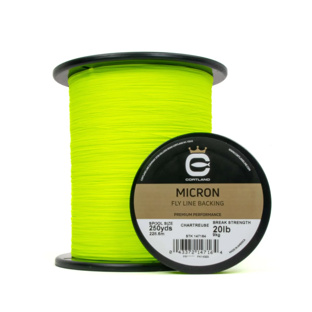 Cortland Micron Fly Line Backing Chartreuse