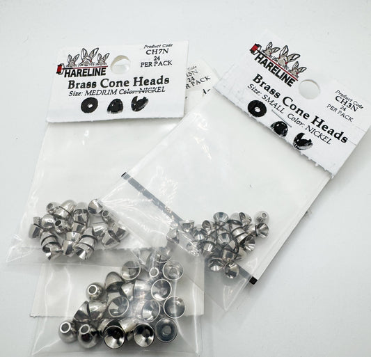 Brass Cone Heads Nickel