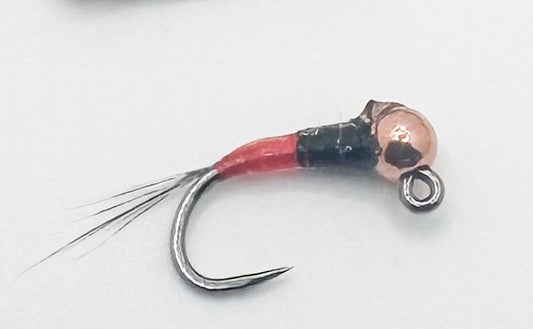 Spanish Bullet Orange/Black Tungsten bead